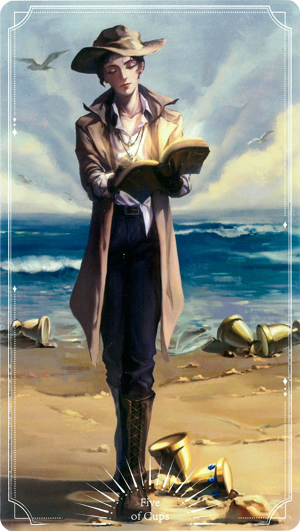 **Leticia Dolera mesmerized by the Book of Calamity.**