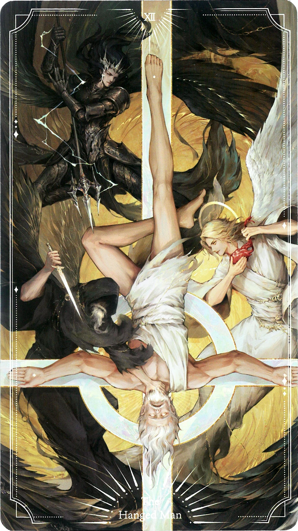**Ancient Sun God's death at the hands of the three Kings of Angels.**