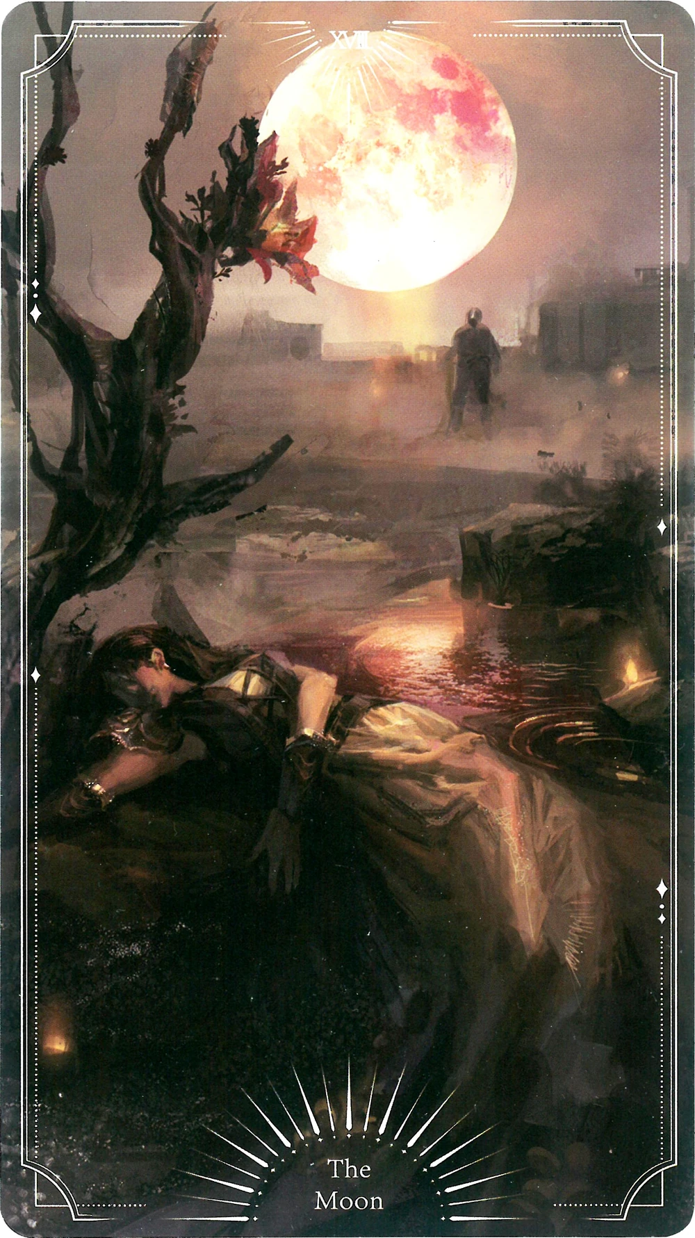 **Artist Rendition of the Goddess of Harvest Omebella and her youngest son, Bladel, dying under the Crimson Moon in the Forsaken Land of the Gods.**