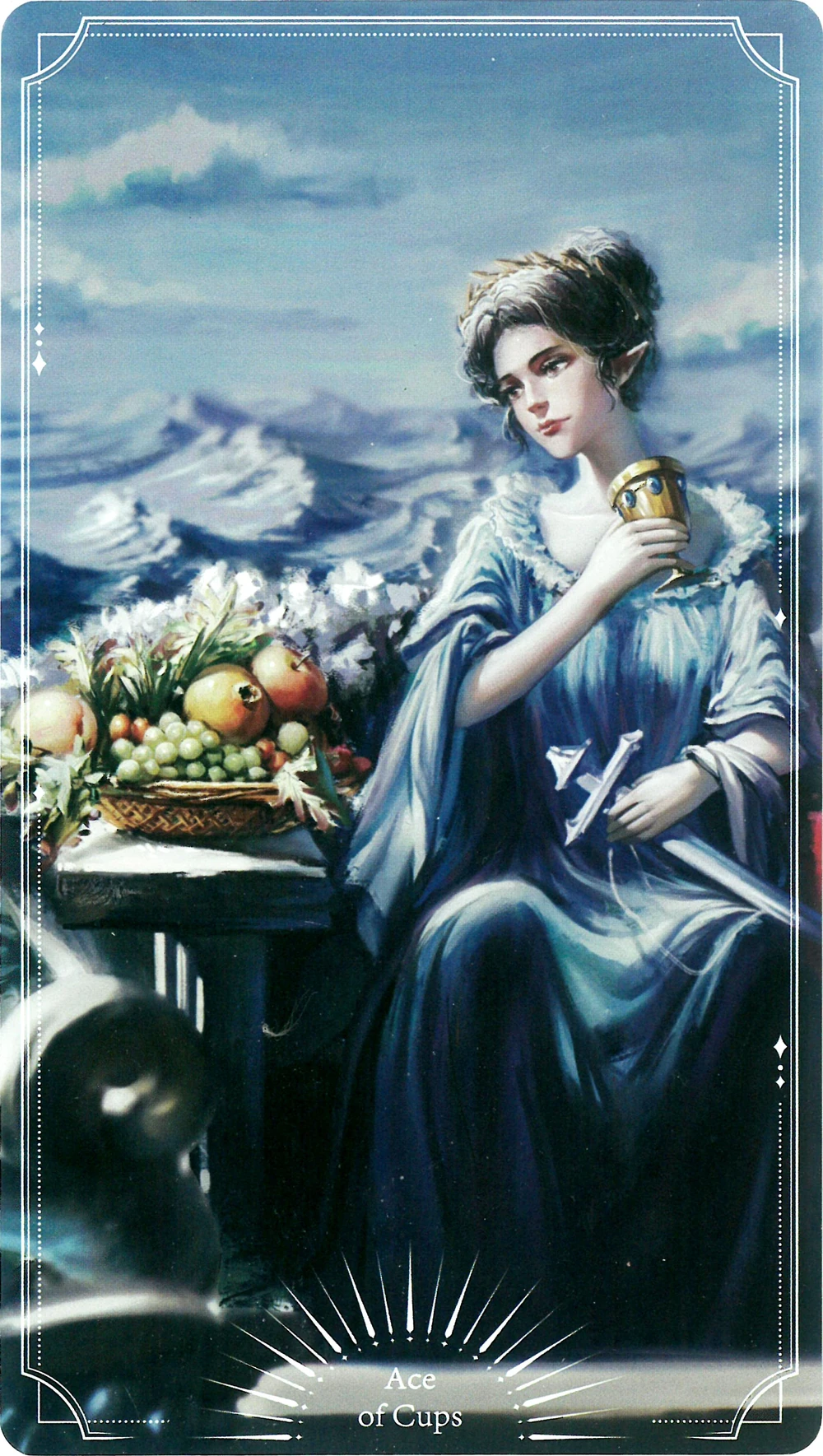 **Queen of Calamity Cohinem holding her favorite cup.**