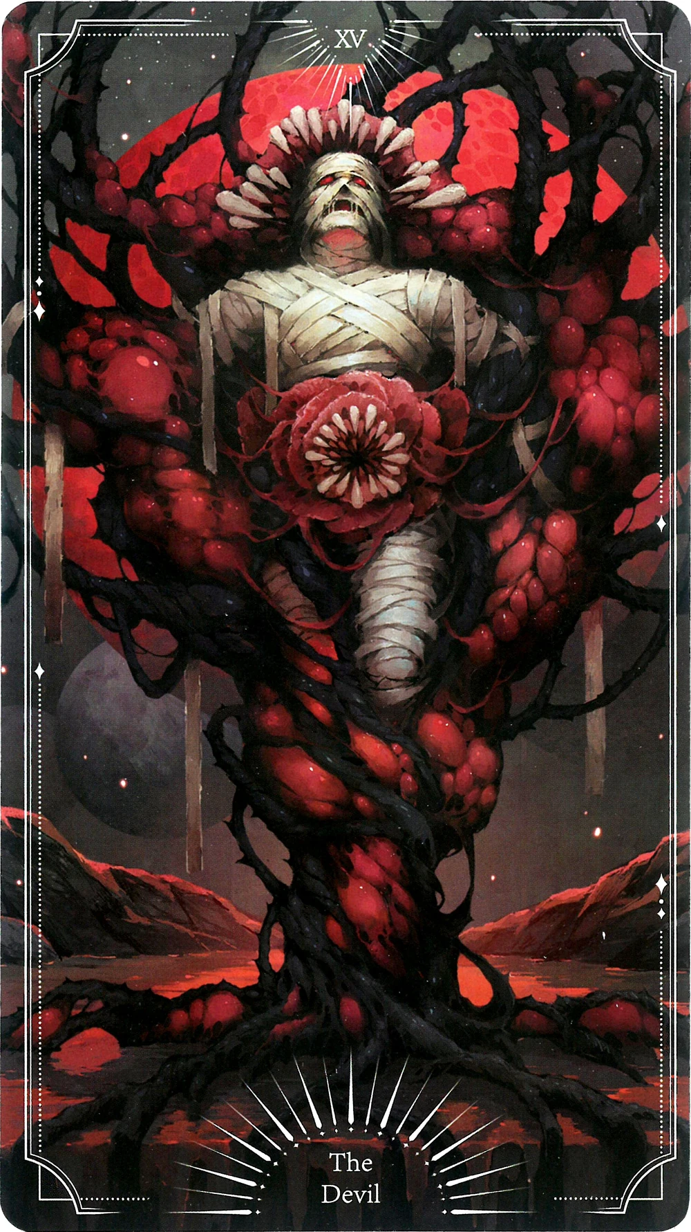 **The Chained God being manipulated by Mother Tree of Desire.**