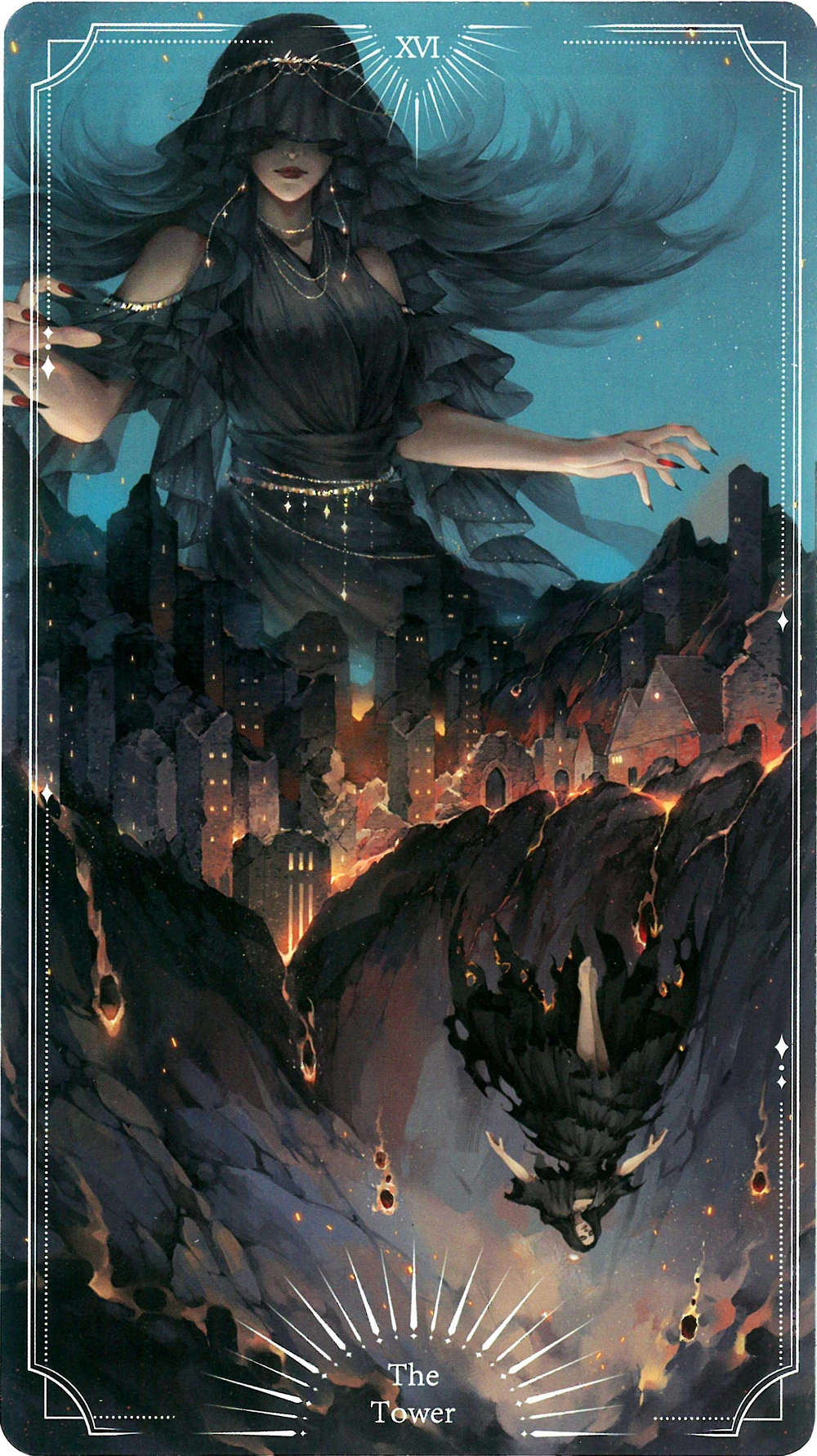 **The Evernight Goddess defeats the Mother of the Sky at the Nation of the Evernight.**